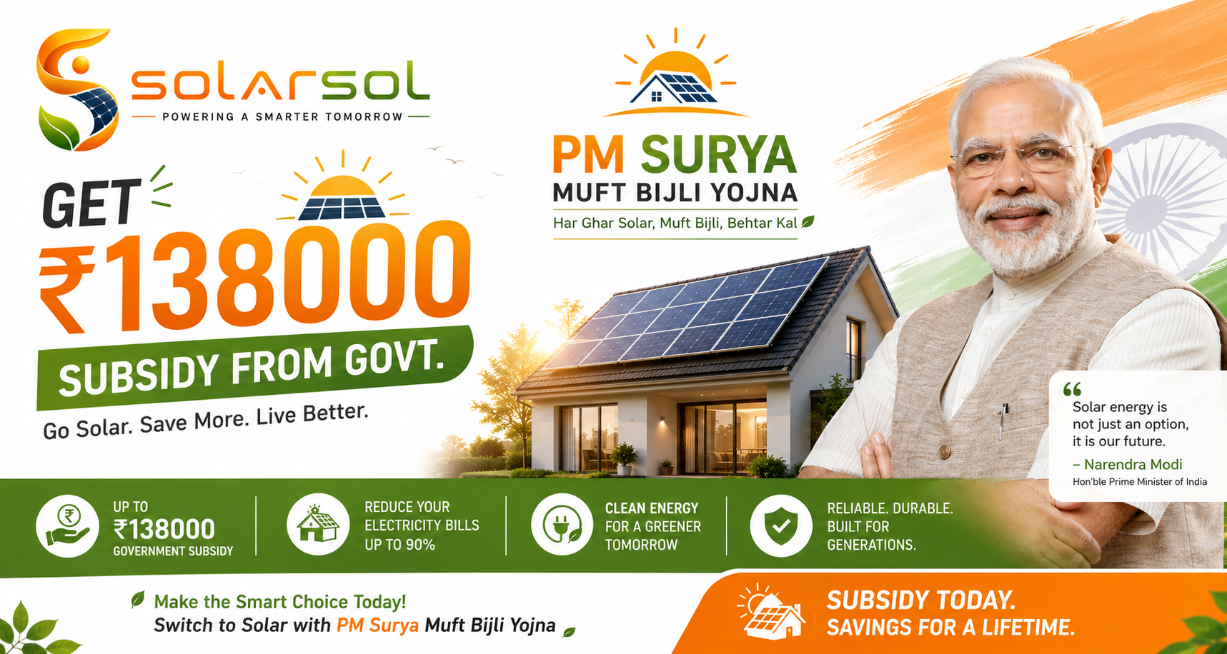Solar expertise. Local support. SolarSol promotional artwork